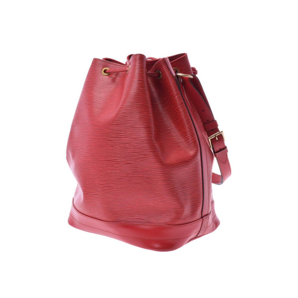 Louis Vuitton Bag Leather Noe Epi Red Shoulder